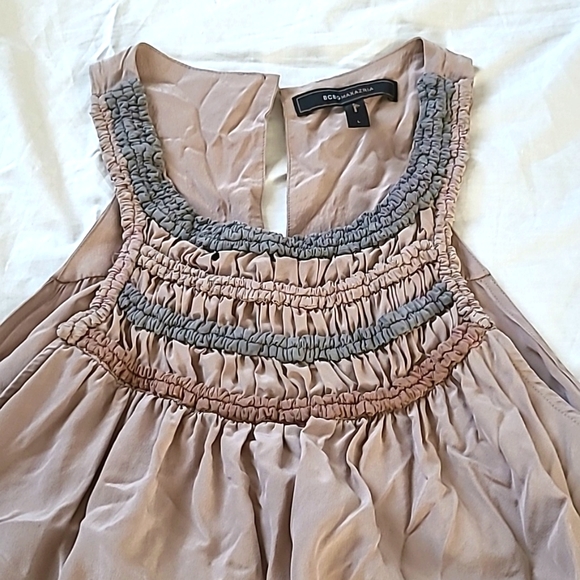 BCBG Max Azria 100% Silk Sleeveless Dress, Size L - Picture 5 of 12
